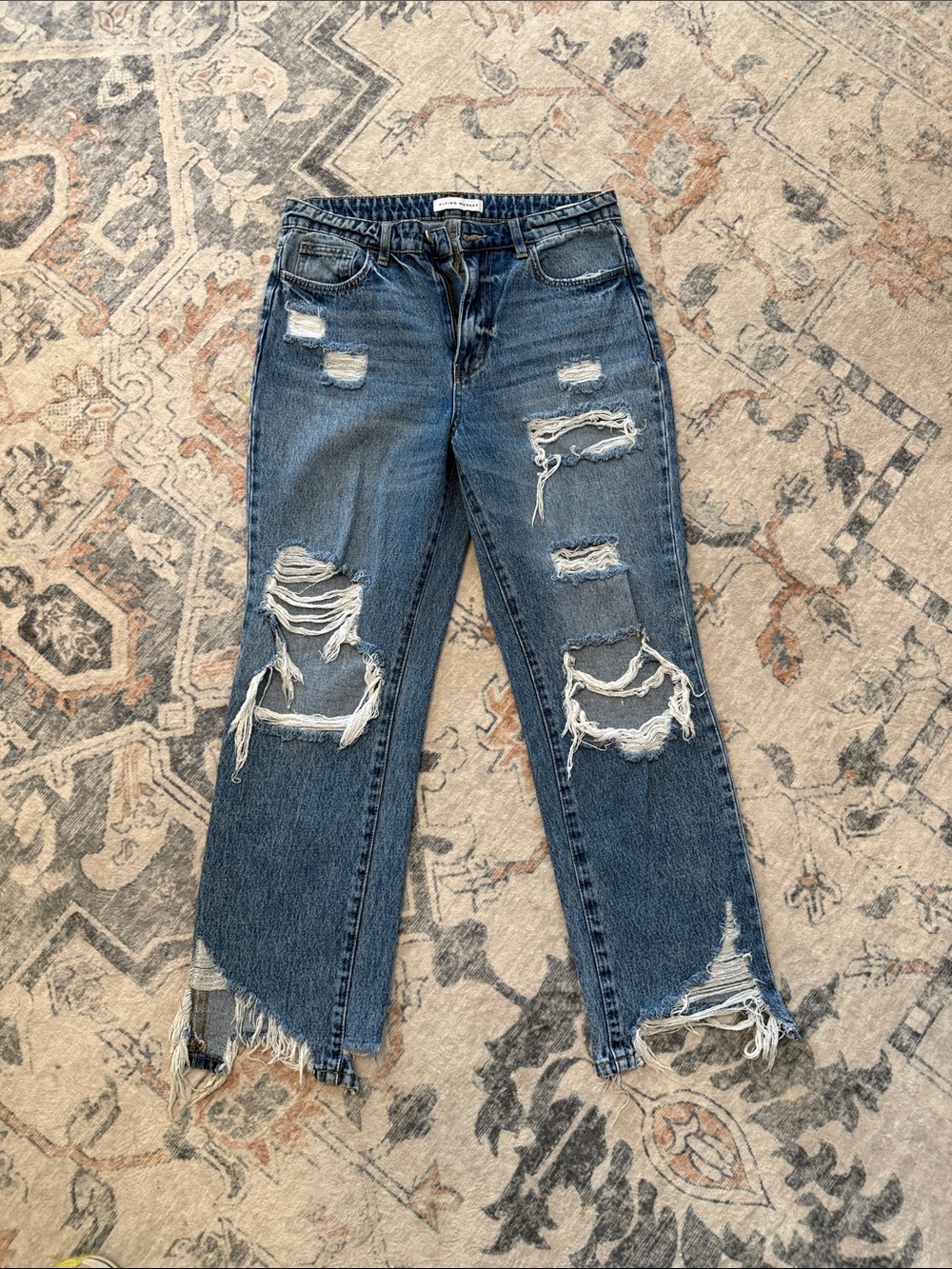 Flying Monkey Size 28 Blue Ripped Jeans